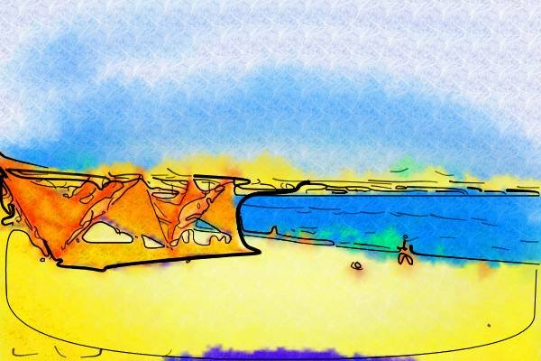 260064 Beach At Sharm Al Sheik, Egypt Dup3 A4 Photo Print