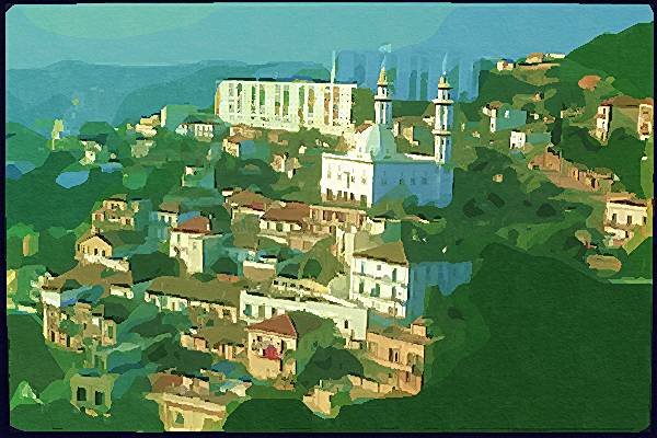 260072 View Of Algiers Skyline, Algeria, Algiers Dup1 A4 Photo Print