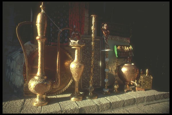 260075 Bazaar, Brass And Silver Shops, Syria, Damascus A4 Photo Print