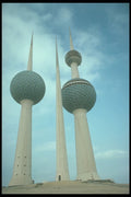 260077 Municipal Water Towers, Kuwait City, Kuwait A4 Photo Print