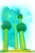 260077 Municipal Water Towers, Kuwait City, Kuwait Dup4 A4 Photo Print