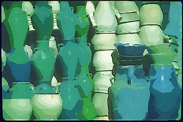260080 Ceramic Vessels On The Docks, Kuwait City, Kuwait Dup1 A4 Photo Print