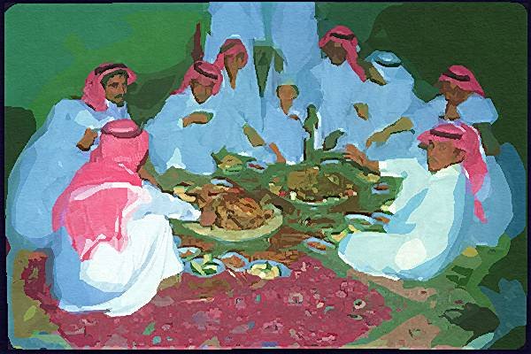 260084 Dinner In A Saudi Home, Saudi Arabia, Dahran Dup1 A4 Photo Print
