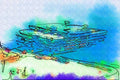 260092 Floating Offshore Camp, Saudi Arabia Dup3 A4 Photo Print