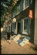 261014 Cobble stoned Sidewalk, Old Town Alexandria A4 Photo Print