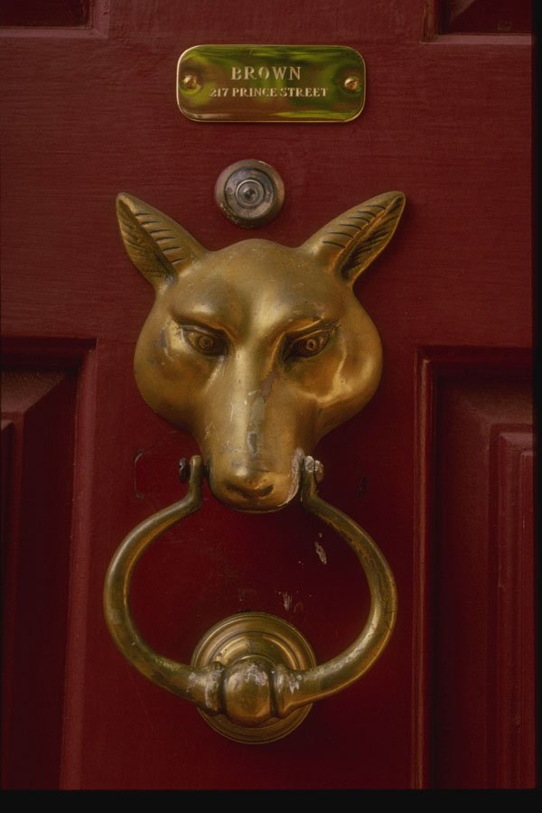 261016 Traditional Door Knocker, Old Town Alexandria A4 Photo Print