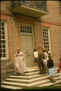 261025 Traditionally Attired Tourist Guide, Williamsburg A4 Photo Print