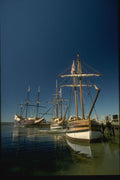 261032 Nina, Pinta & Santa Maria, Jamestown Settlement A4 Photo Print