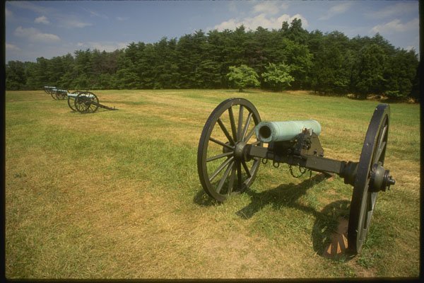 261036 Civil War Artillery Battery, Manassas A4 Photo Print