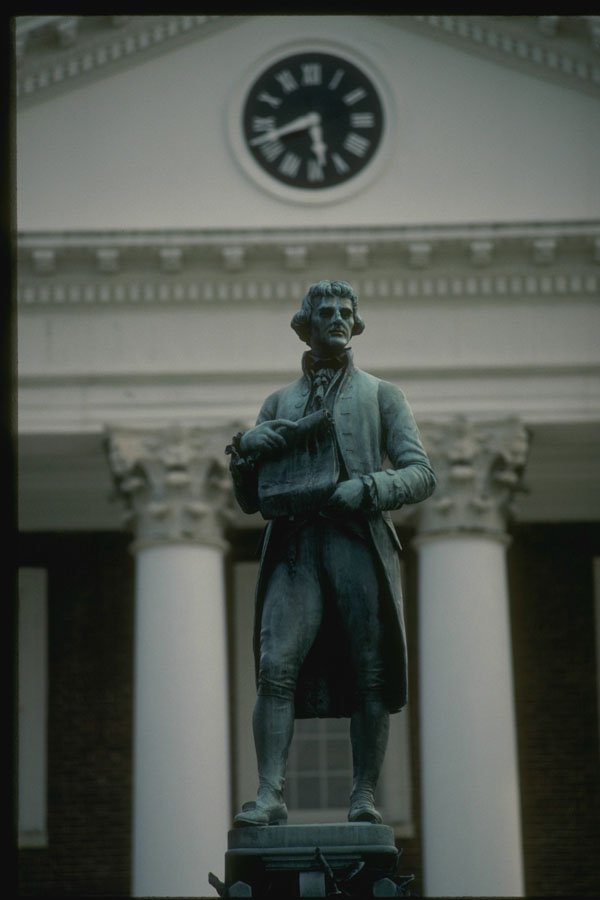 261050 Thomas Jefferson Statue, U. Of Virginia, Charlottesville A4 Photo Print