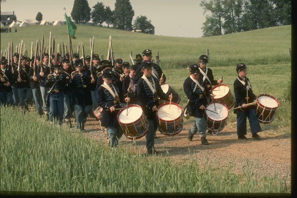 261076 Union Army Marchers, Louisa County A4 Photo Print