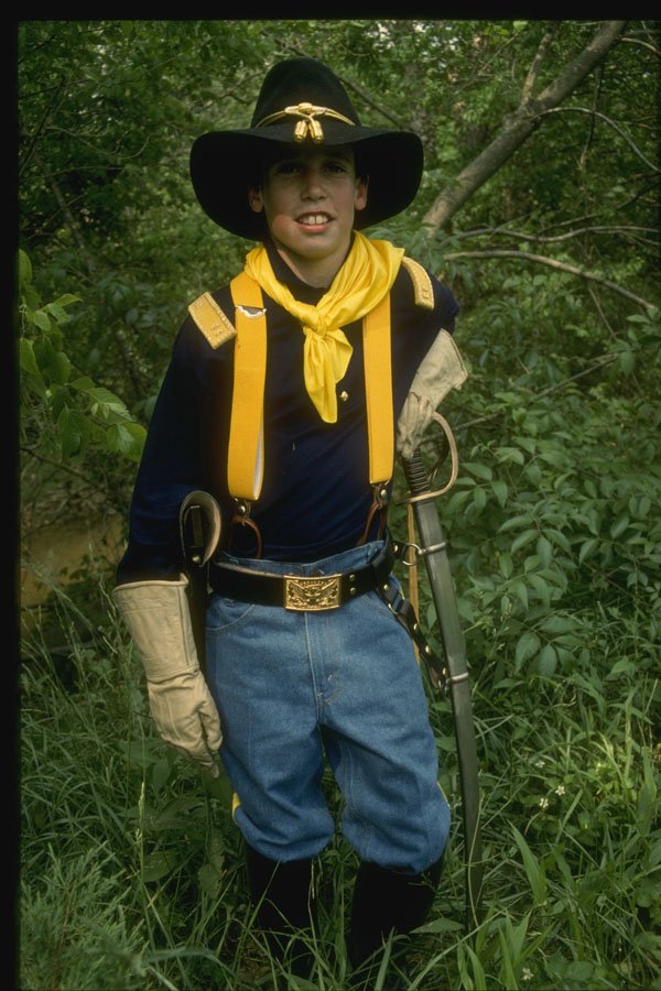 261083 Union Youngster, Civil War Re enactor A4 Photo Print
