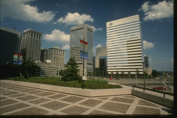 261088 Modern Downtown Richmond Highrises A4 Photo Print