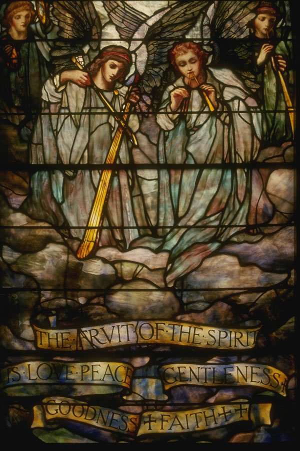 261097 Stained Glass Window, St. John's, Richmond A4 Photo Print