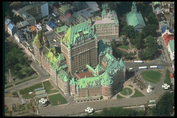 262006 Chateau Frontenac From Above A4 Photo Print