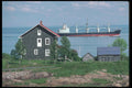 262030 View Of A Ship, Port au Persil, Charlevoix A4 Photo Print