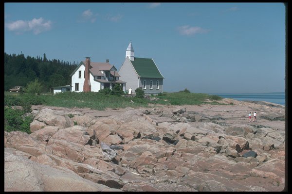 262032 Rocky Shores, Port au Persil, Charlevoix A4 Photo Print