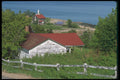 262033 Red Roofs, Port au Persil, Charlevoix A4 Photo Print