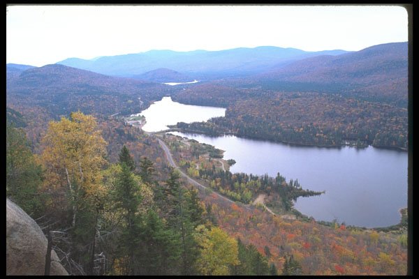 262078 Painted Mountains, Laurentians A4 Photo Print