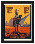 2626K white star line winter cruises 1929 2 Vintage Advert A4 Photo Print