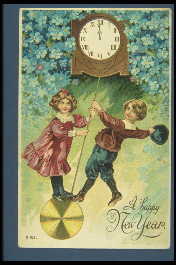 263000 New Year's, December 31, 1907 Postmark A4 Photo Print