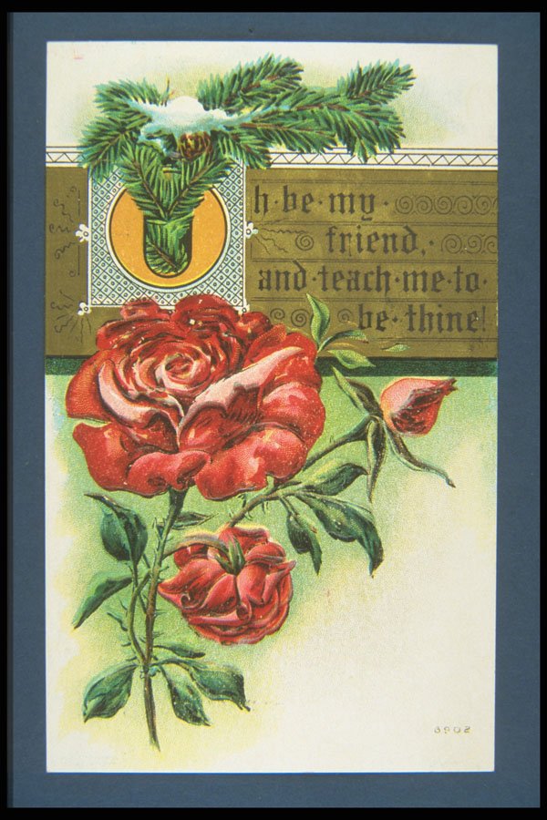 263016 Valentine's Day, Embossed, Divided Back A4 Photo Print