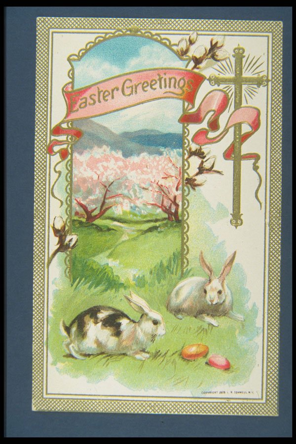 263031 Easter, I. R. Conwell, 1909, Embossed A4 Photo Print