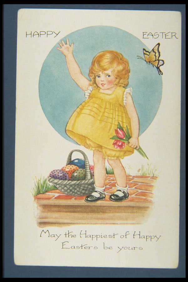 263038 Easter, Worcester, MA, Embossed, Divided Back A4 Photo Print
