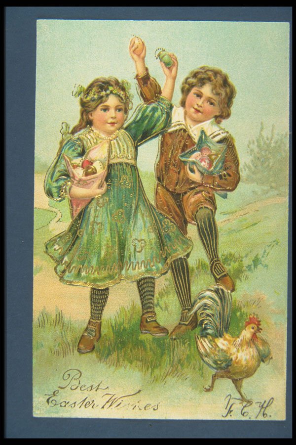 263042 Easter, Philadelphia Postcard Co., 1907 Postmark A4 Photo Print