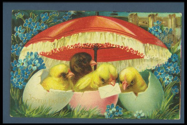 263047 Easter, Germany, 1911 Postmark A4 Photo Print