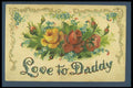 263052 Father's Day, Embossed, Divided Back A4 Photo Print