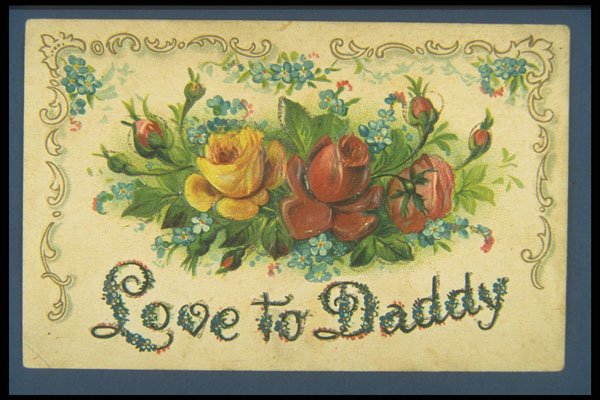 263052 Father's Day, Embossed, Divided Back A4 Photo Print