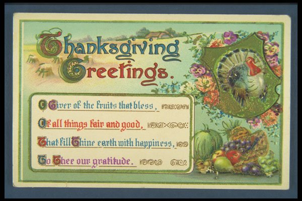 263061 Thanksgiving, Germany, Embossed A4 Photo Print