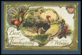 263062 Thanksgiving, 1910 Postmark, Embossed, Divided Back A4 Photo Print