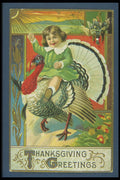 263063 Thanksgiving, Embossed, Divided Back A4 Photo Print
