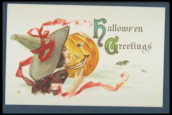 263068 Halloween, Embossed, Divided Back A4 Photo Print