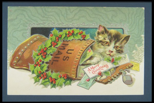 263073 Christmas, Christmas Cats Series A4 Photo Print