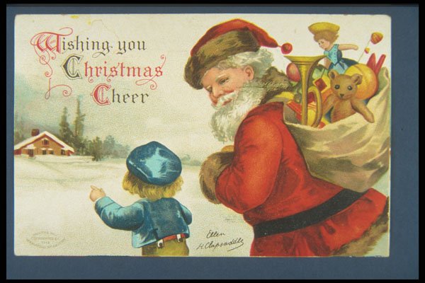 263074 Christmas, I. A. P. Co., Germany, 1908 A4 Photo Print