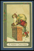 263080 Christmas, Souvenir Post Card Co., Germany, 1908 A4 Photo Print