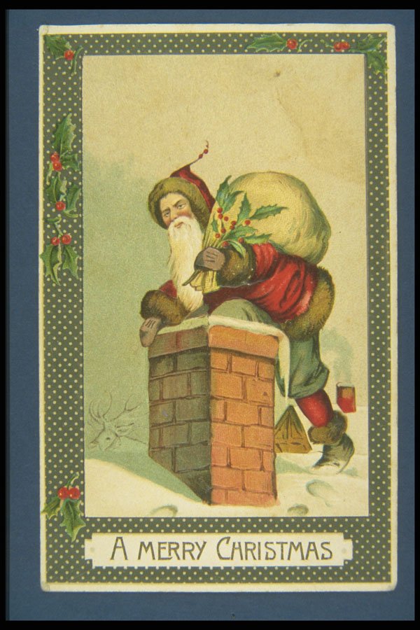 263080 Christmas, Souvenir Post Card Co., Germany, 1908 A4 Photo Print