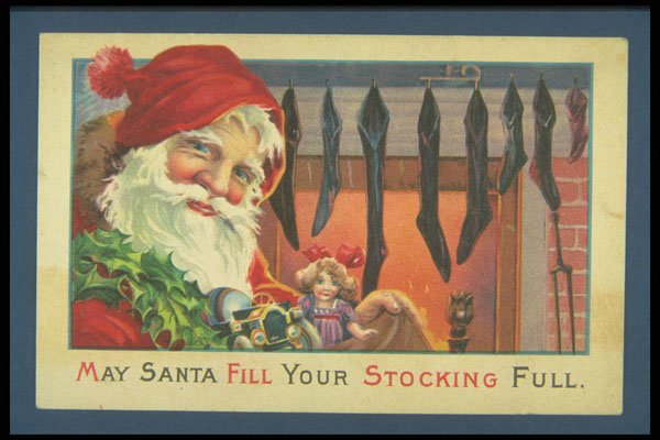 263082 Christmas, Printed In U.S.A., Divided Back A4 Photo Print