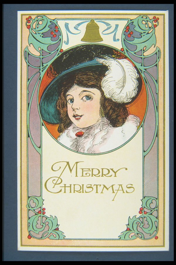 263087 Christmas, Embossed, Divided Back A4 Photo Print