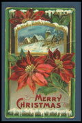 263088 Christmas, Germany, 1911 Postmark, Embossed A4 Photo Print