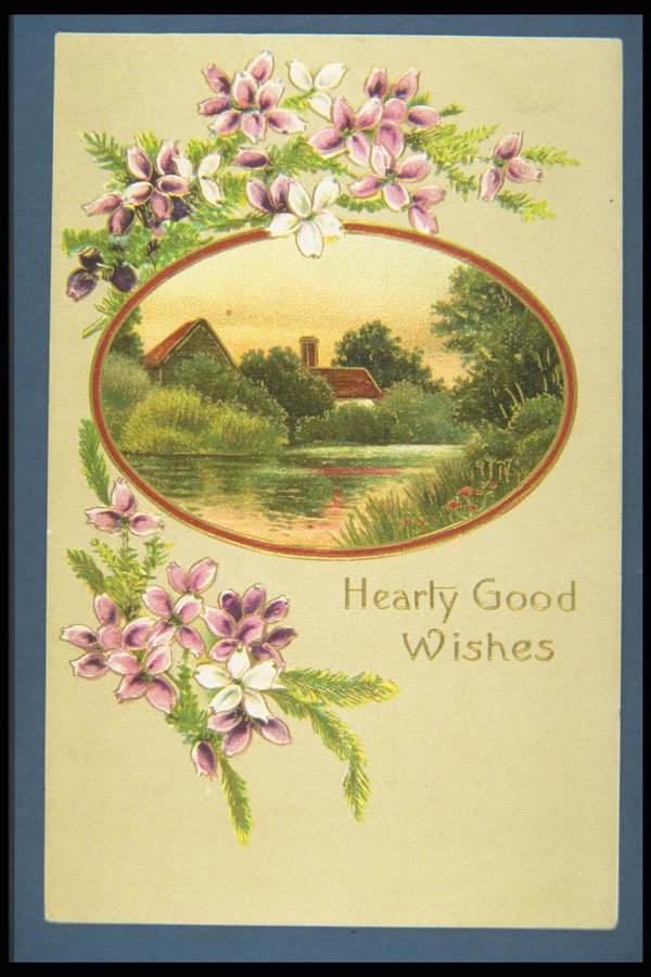 263091 Good Wishes, Davidson Bros., Pictorial Series, Germany A4 Photo Print