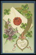 263099 Good Luck, Douglas Post Card Co., Printed In Germany A4 Photo Print