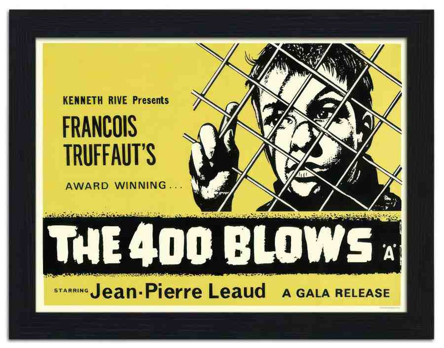 2634 400 blows movie poster 2 Vintage Advert A4 Photo Print