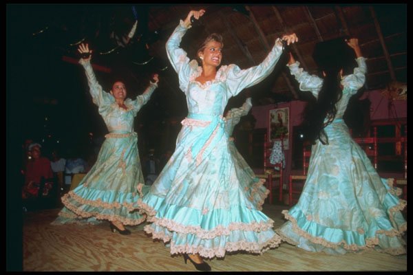 264022 Flamenco Dancers At A Local Night Spot, Cancun A4 Photo Print