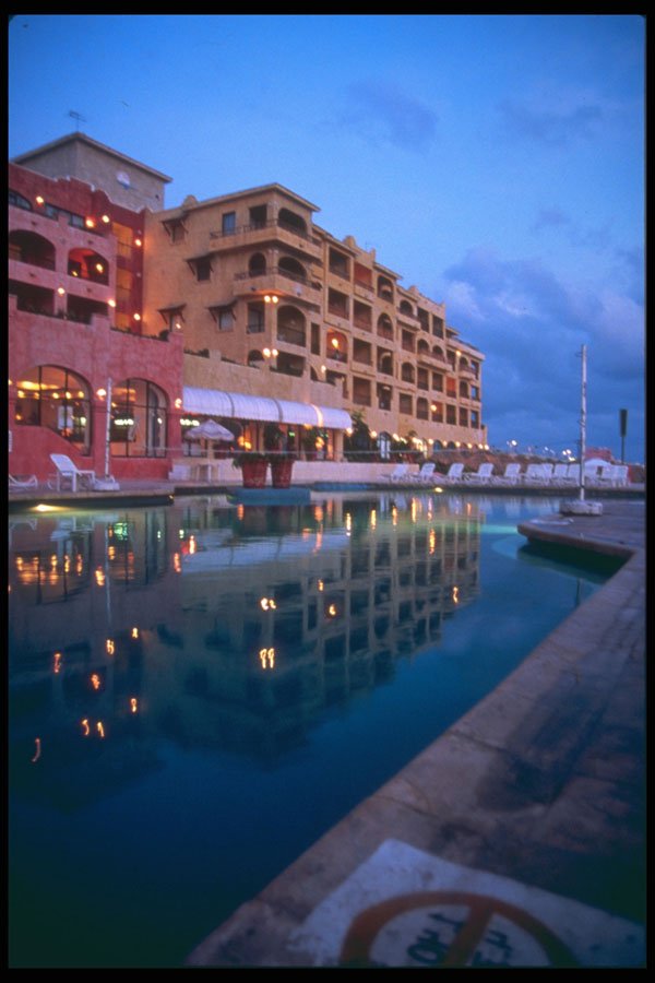 264042 Plaza Las Glorias Resort At Twilight, Cozumel A4 Photo Print