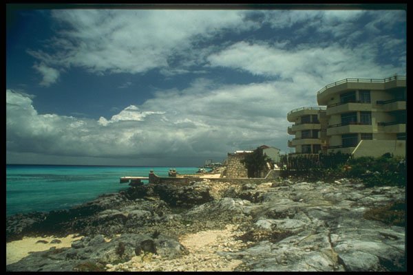 264046 Ocean Front, Cozumel, Mexico A4 Photo Print
