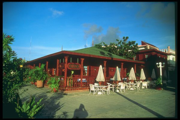 264047 Restaurants In Downtown Cozumel, Mexico A4 Photo Print